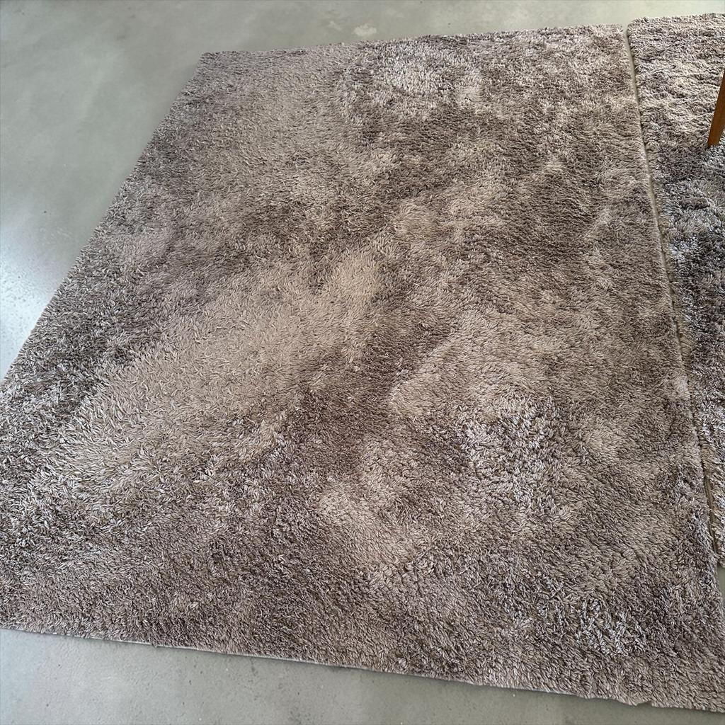 3x Vloerkleed Teddy taupe 160x230 cm - Hoogpolig & Zacht, Ophalen, Bruin, 150 tot 200 cm, 200 cm of meer
