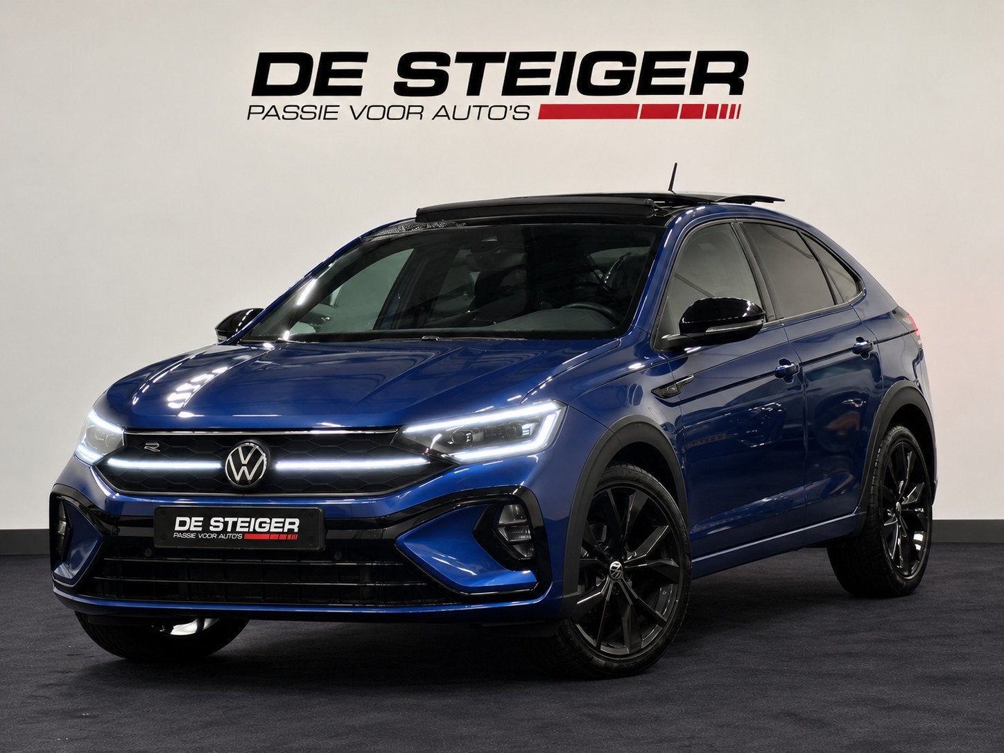 Volkswagen Taigo 1.0 TSI 3 x R-Line Blackpack Pano Keyless C, Auto's, Dealer onderhouden, Stof, Gebruikt, Zwart