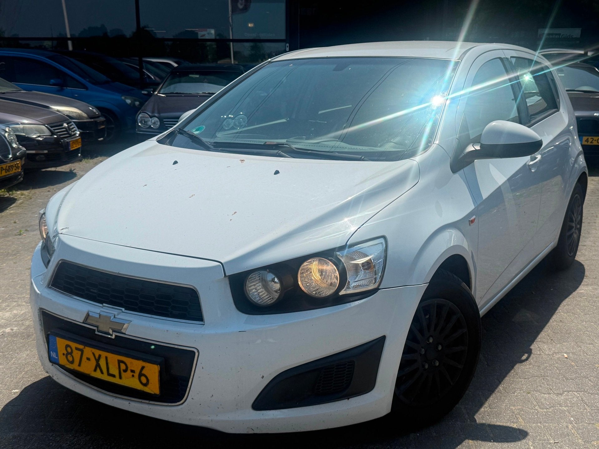 Chevrolet Aveo 1.3D LT CRUISE/PDC/AIRCO/RIJDT PERFECT/NAP/, Auto's, Euro 5, Gebruikt, Wit, Origineel Nederlands