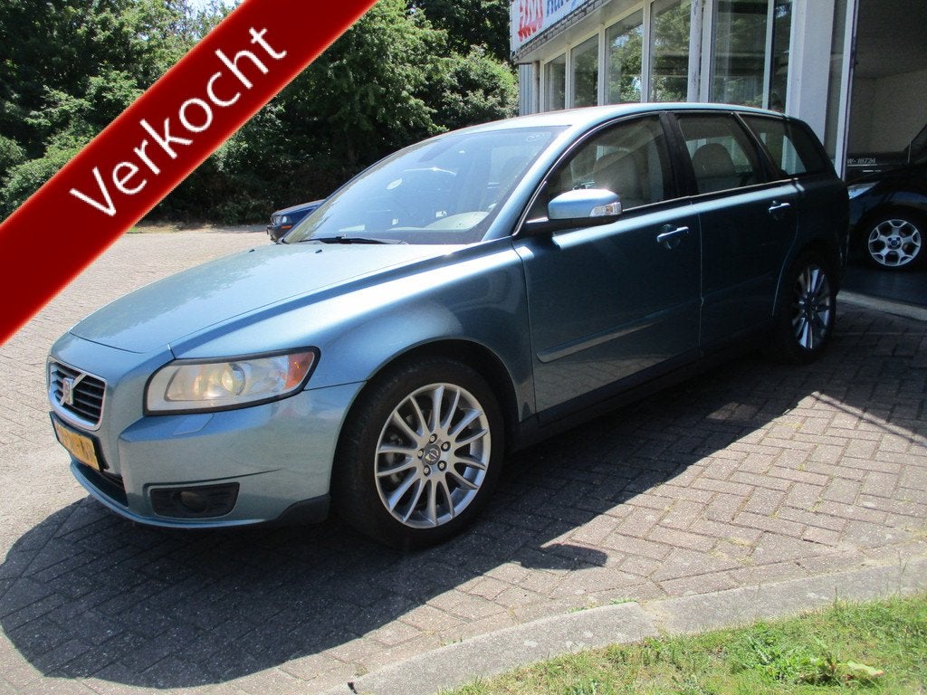 Volvo V50 2.0 Edition II Nette auto! (bj 2007), Auto's, Volvo, Voorwielaandrijving, Gebruikt, 4 cilinders, Blauw