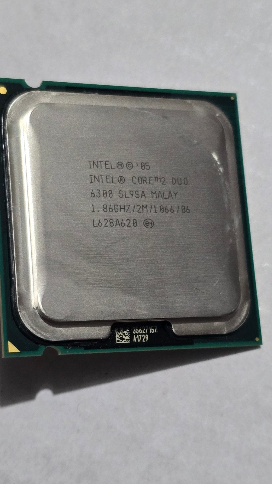 Intel Core 2 Duo E6300 1.86GHz Processor, LGA775, Gebruikt, Minder dan 2 Ghz, Ophalen of Verzenden