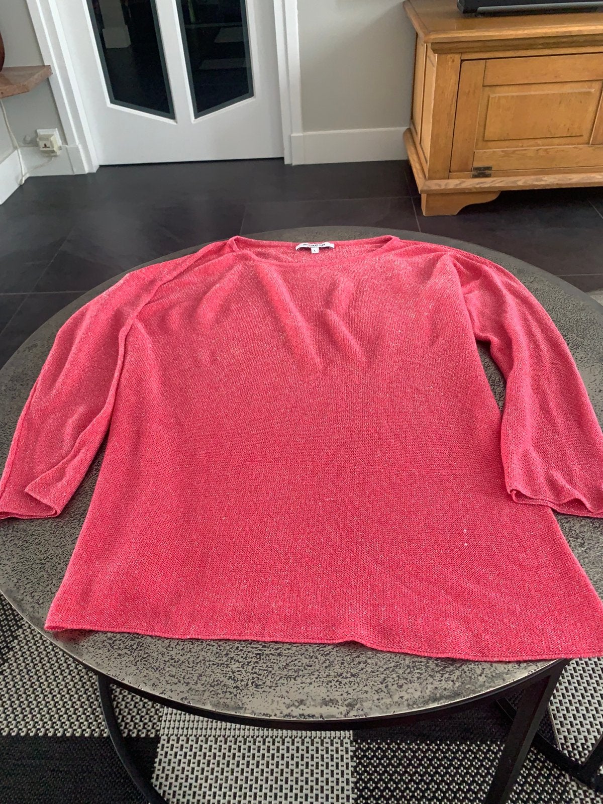 Morgan truitje roze met glitter stof, Kleding | Dames, Ophalen of Verzenden, Zo goed als nieuw, Maat 42/44 (L), Roze