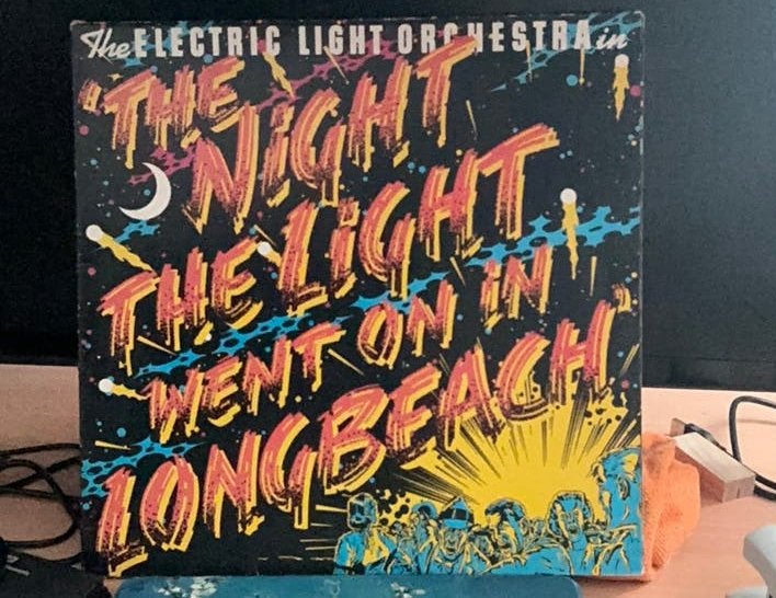 E.L.O. , The Night The lights went on in Longbeach, lp, Ophalen of Verzenden, Gebruikt