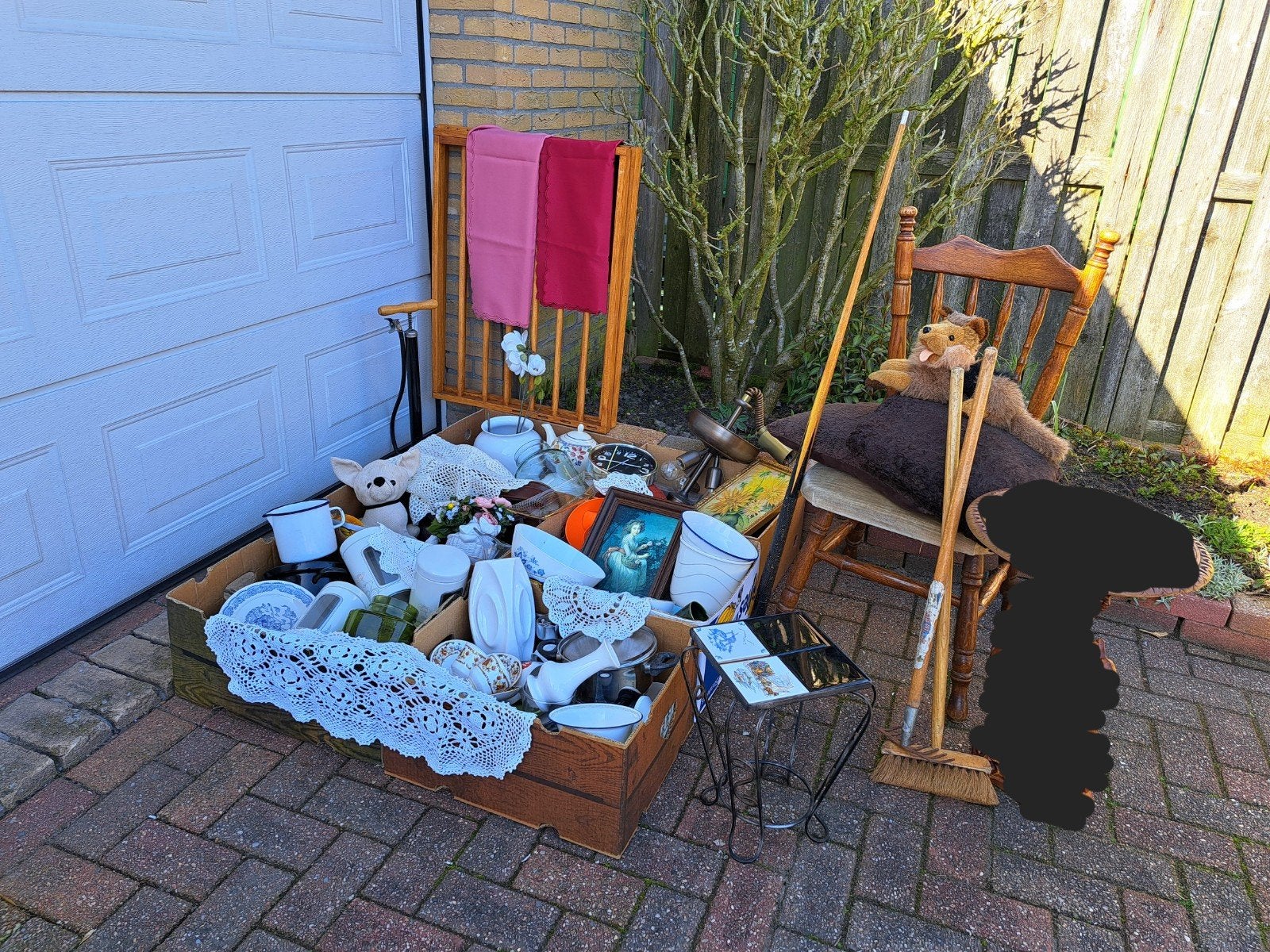 grote partij pakket retro vintage antieke rommelmarktspullen, Ophalen