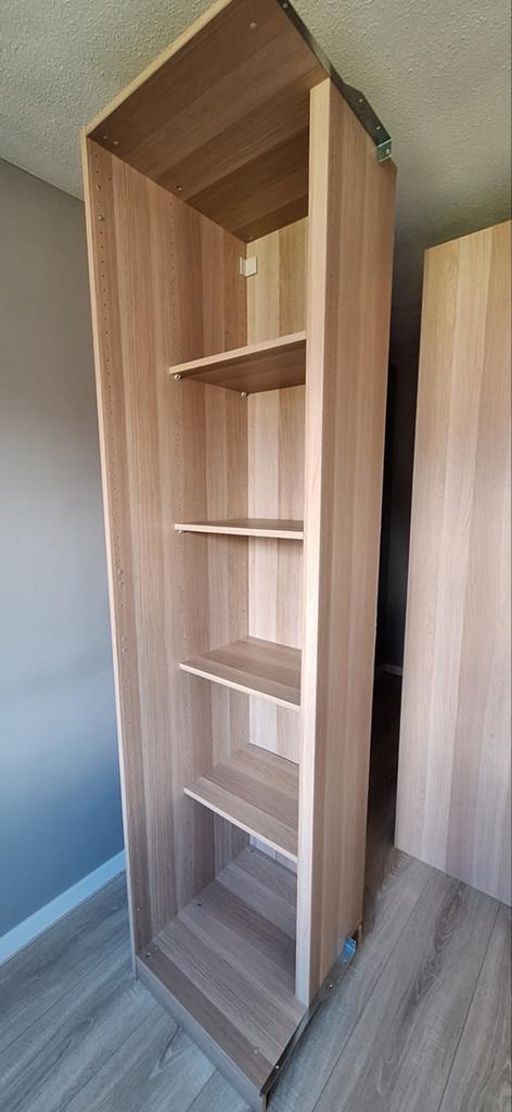 IKEA PAX hoekelement met 4 planken en deur wit, Ophalen, Met plank(en), Gebruikt, 200 cm of meer