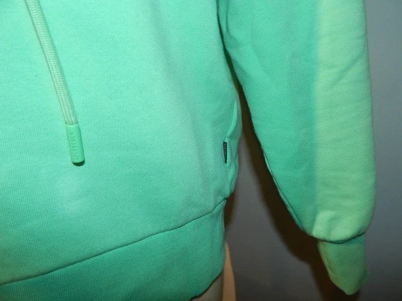 Goldbergh groene sweater merk druk voorkant capuchon S, Verzenden, Zo goed als nieuw, Maat 36 (S), Goldbergh