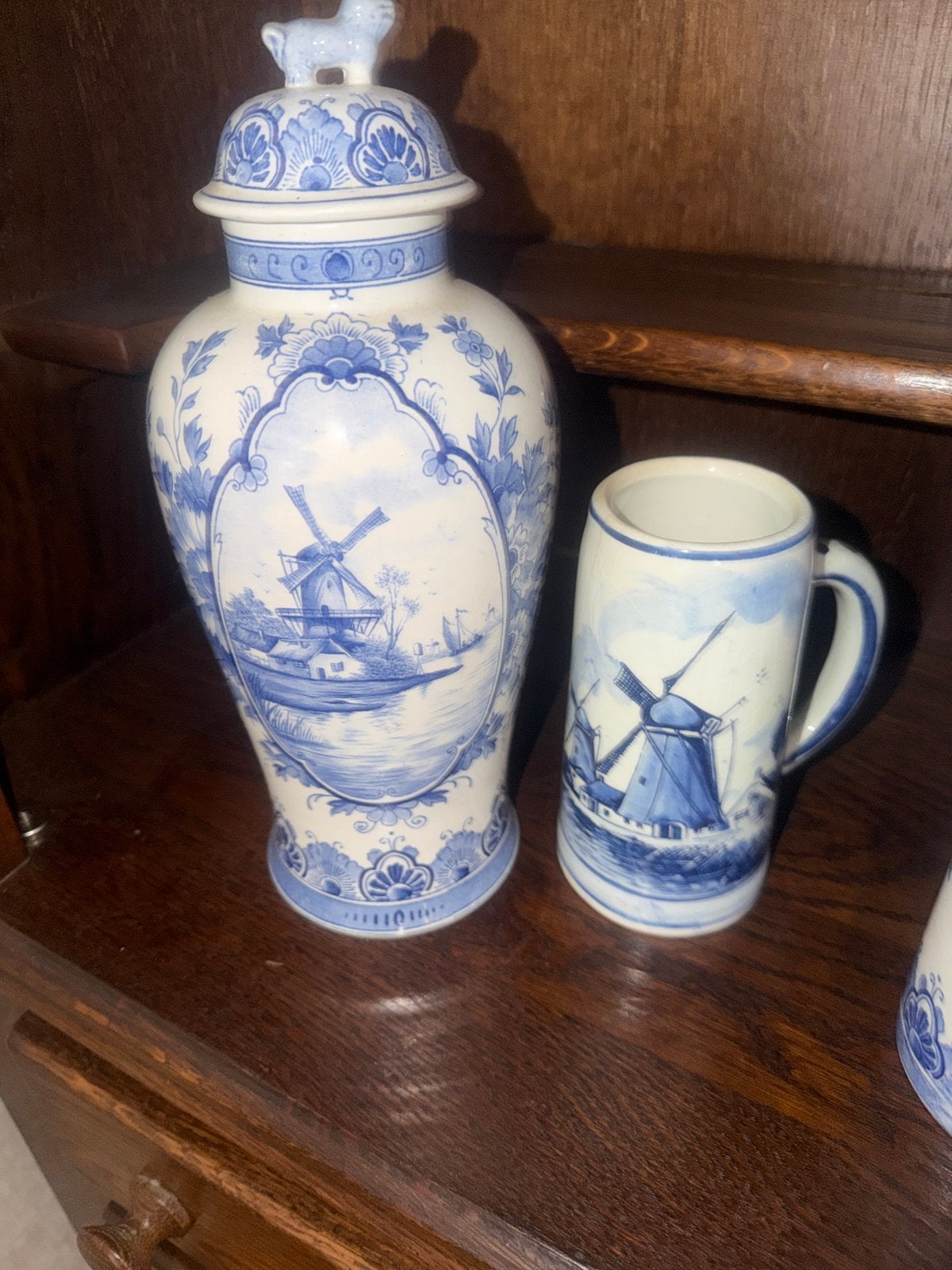 Delfts Blauw Servies en Decoratie Set, Ophalen