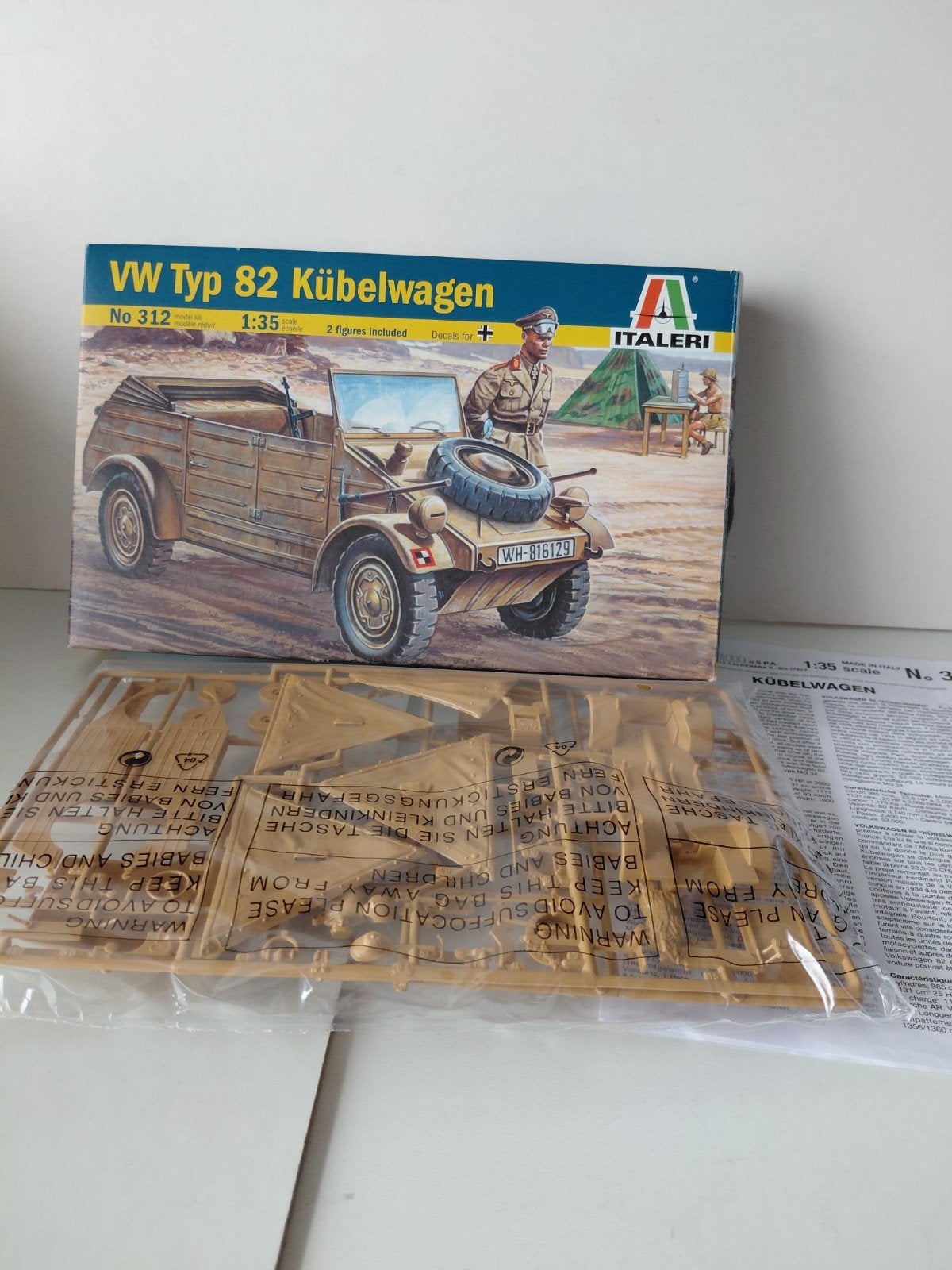 Italeri VW kubelwagen 1:35, Tank, Italeri, 1:32 tot 1:50, Nieuw