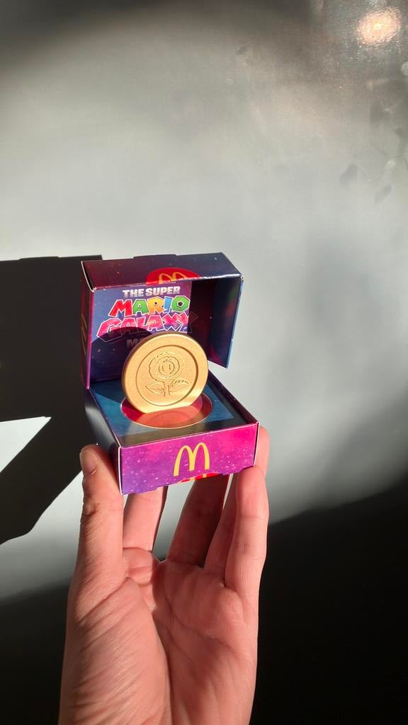 Super Mario Galaxy Movie Flower Munt McDonald’s, Ophalen of Verzenden, Nieuw