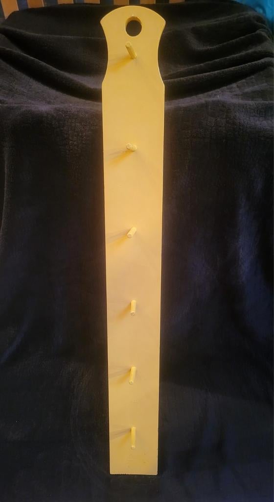 Houten ophangrek / houder voor kopjes, glazen etcetera, Ophalen, Gebruikt