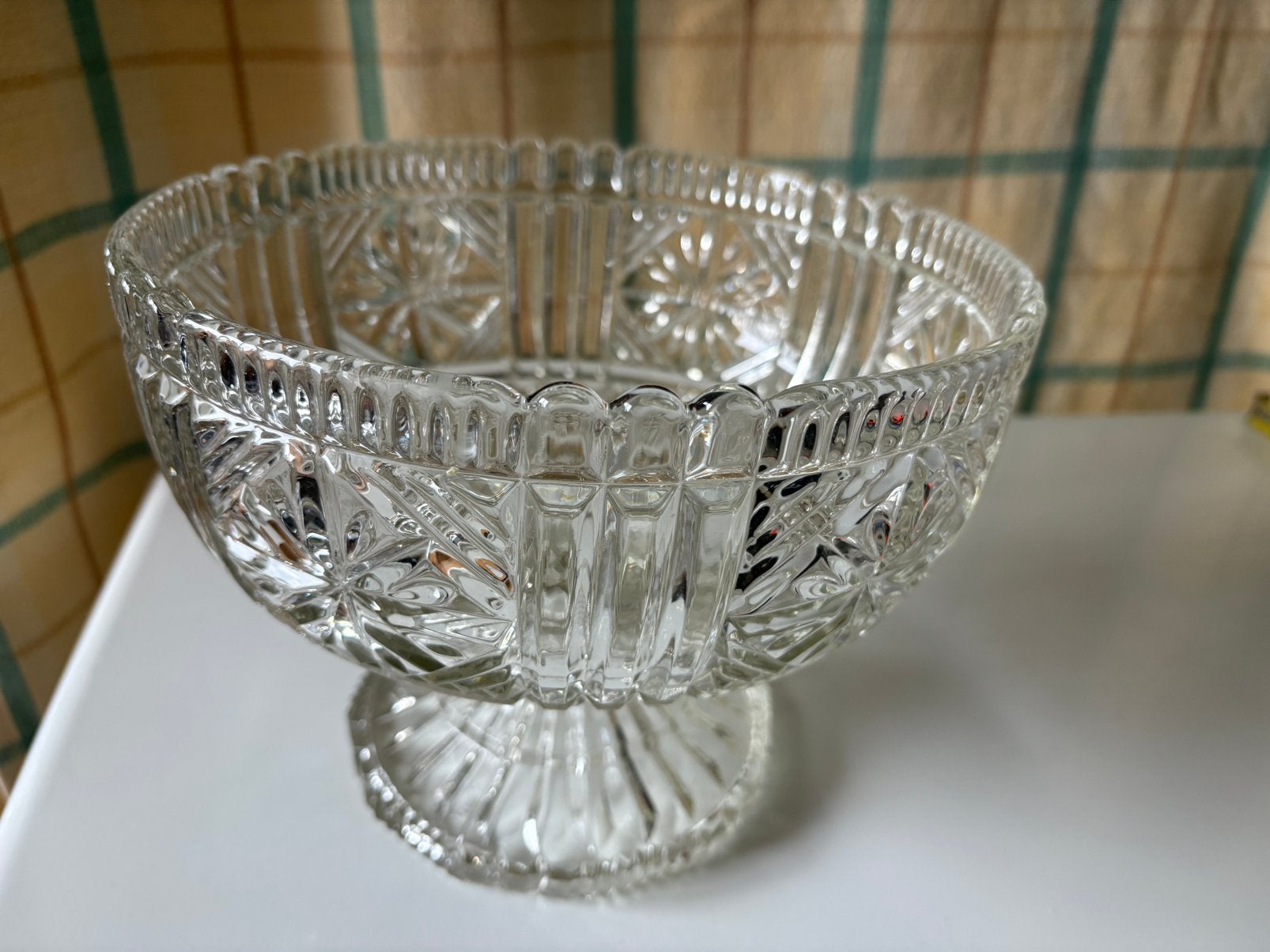 Kristallen schaal, Antiek en Kunst, Antiek | Glas en Kristal, Ophalen of Verzenden