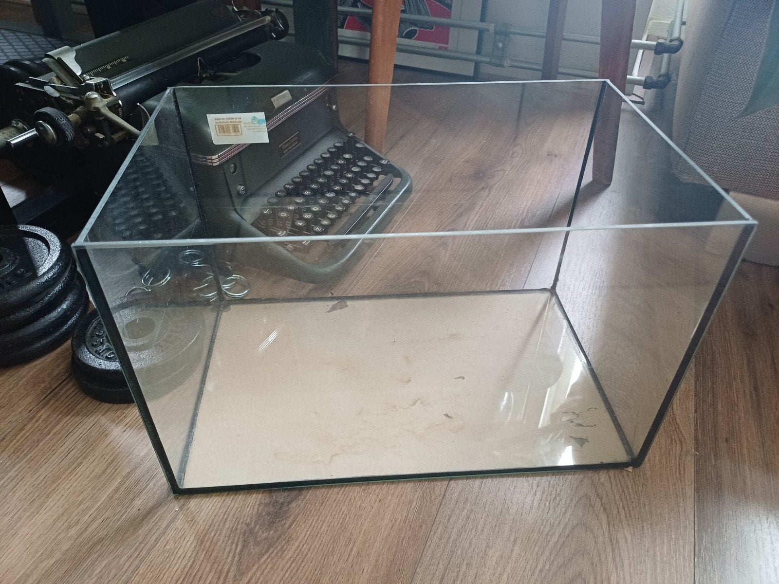 Aquarium terrarium glas gebruikt 40x25x25 cm, Ophalen, Leeg aquarium