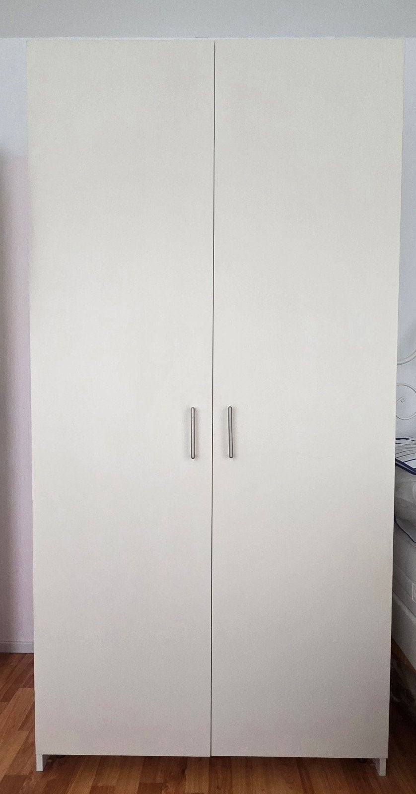 Witte hang/legkast 200x100x60 cm (aanpasbaar), Huis en Inrichting, Kasten | Kledingkasten, Ophalen, Met deur(en), Gebruikt, 100 tot 150 cm