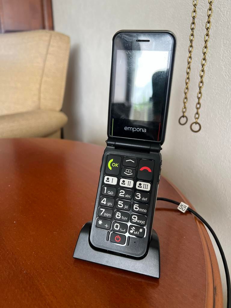 Emporia Seniorentelefoon, Telecommunicatie, Mobiele telefoons | Overige merken, Ophalen, Gebruikt, Geen camera, Inklapmodel