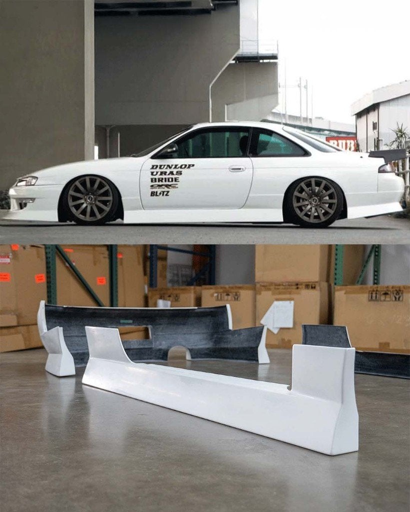 Uras Type-4 bodykit bumper skirt - Nissan 200sx S14a, Auto diversen, Ophalen of Verzenden