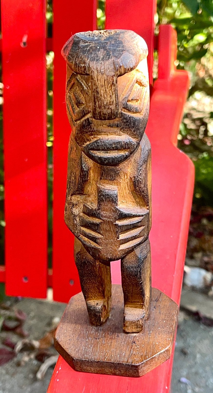Beeldje peru. Hout, Ophalen of Verzenden, Handgemaakt, 20 - 50 cm, Beeld