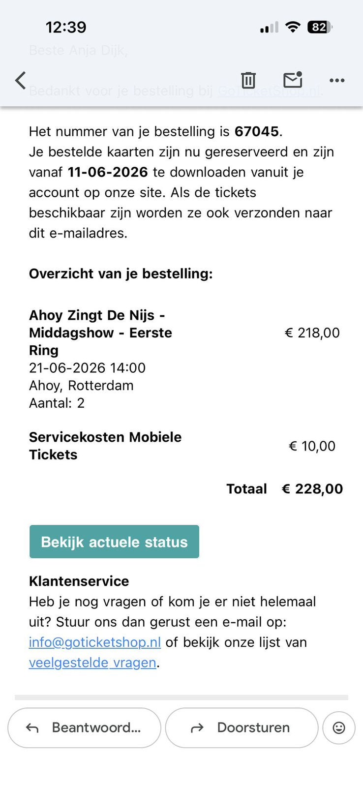 2 kaarten voor Ahoy zingt De Nijs, Tickets en Kaartjes, Concerten | Pop, Twee personen