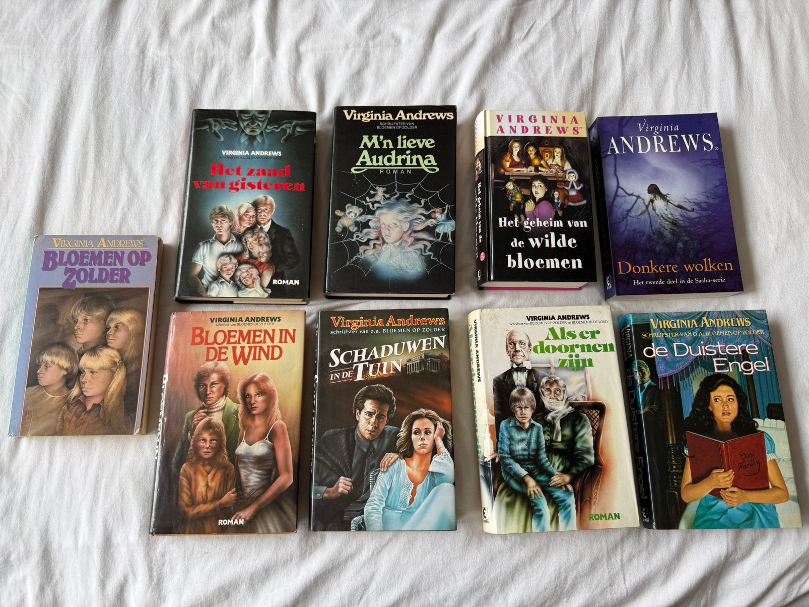 9x Virginia Andrews, Ophalen of Verzenden, Gelezen