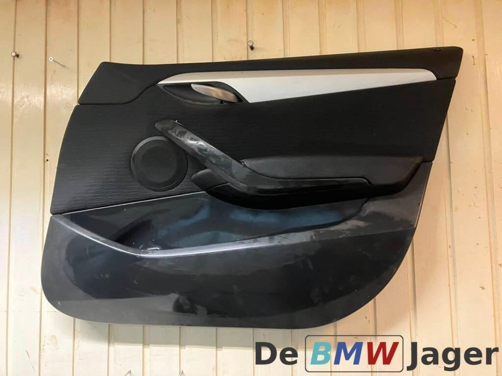 Deurpaneel Rechtsvoor zwart leer BMW X1 E84 51417320184, Gebruikt, Ophalen of Verzenden, BMW, BMW