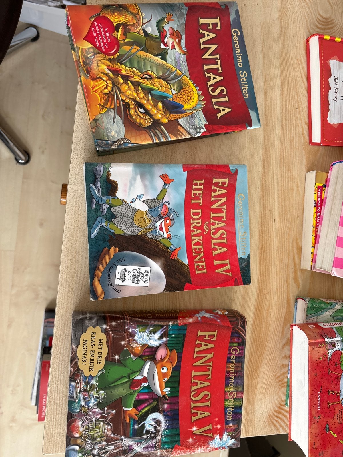 Geronimo Stilton Fantasia Boeken - Deel I, IV en V, Ophalen of Verzenden, Gelezen