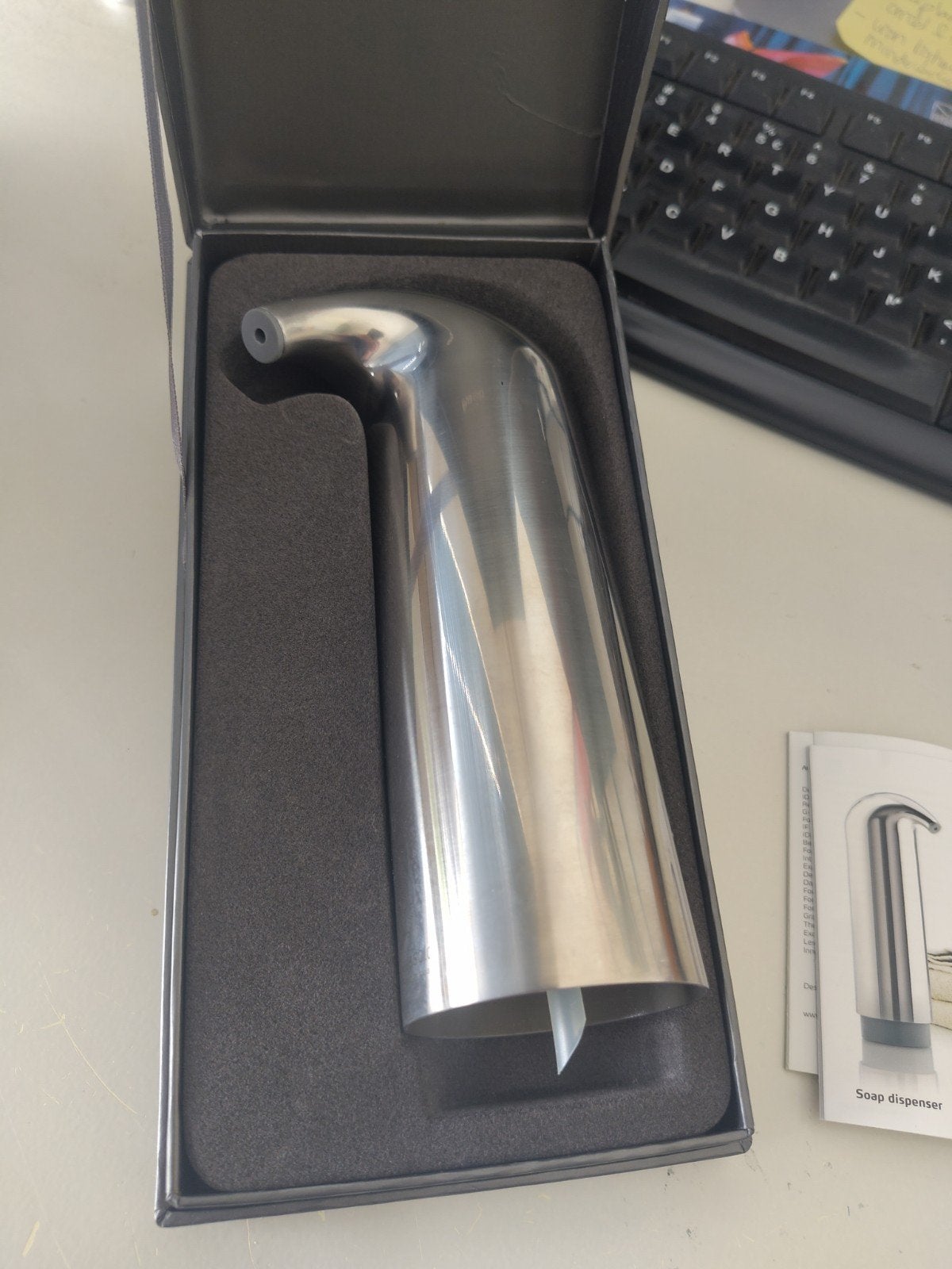 Eva Solo Zeepdispenser RVS - Nieuw in doos, Nieuw, Ophalen of Verzenden, Zilver, Metaal