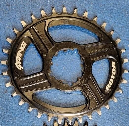 Rotor Q-rings tandbladen 34 tanden voor sram, Ophalen of Verzenden, Gebruikt, Crankstel of Pedalen, Rotor