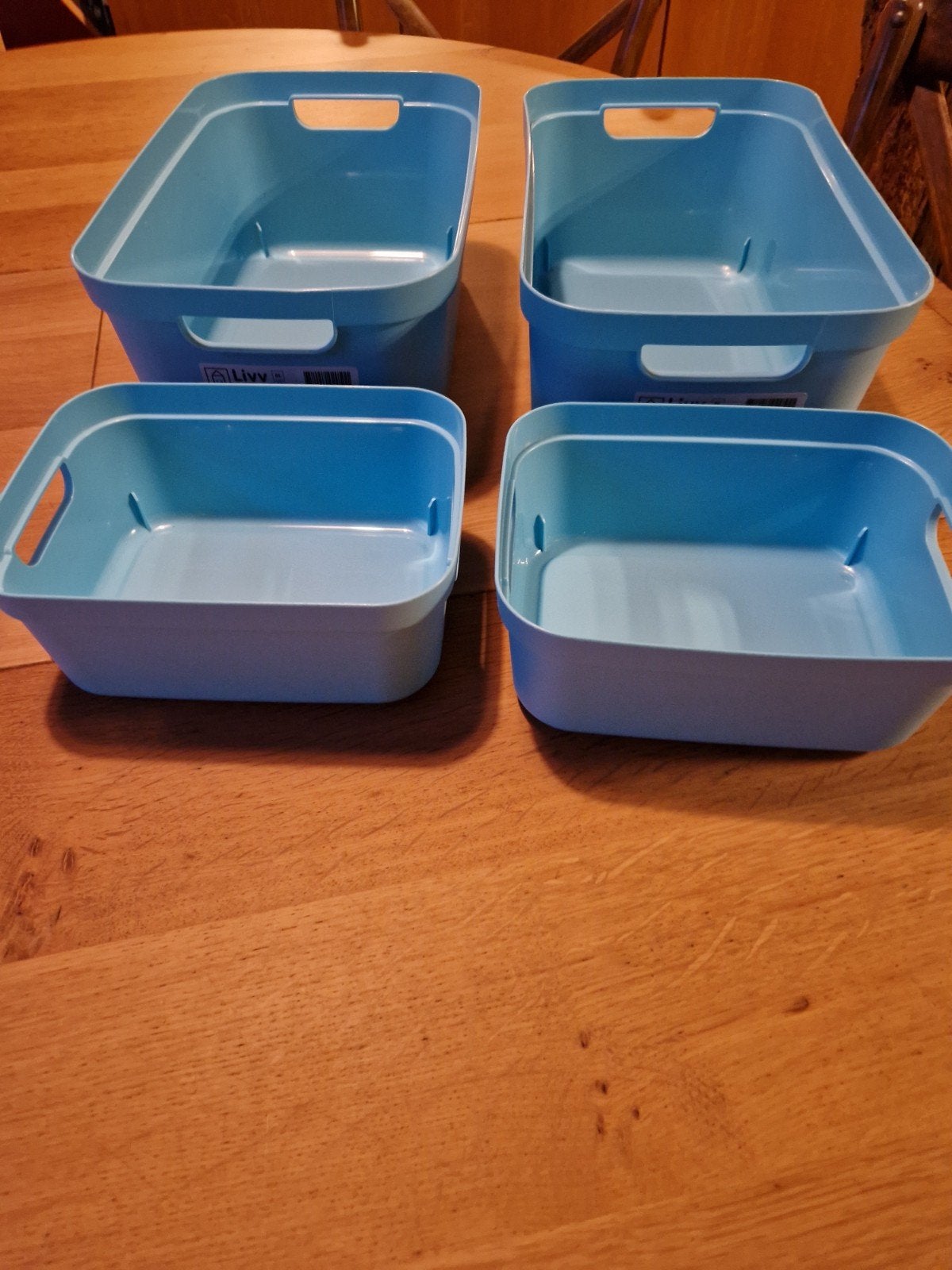 BLAUWE VOORRAAD BAKJES SET, Kunststof, Nieuw, Ophalen of Verzenden, Overige typen