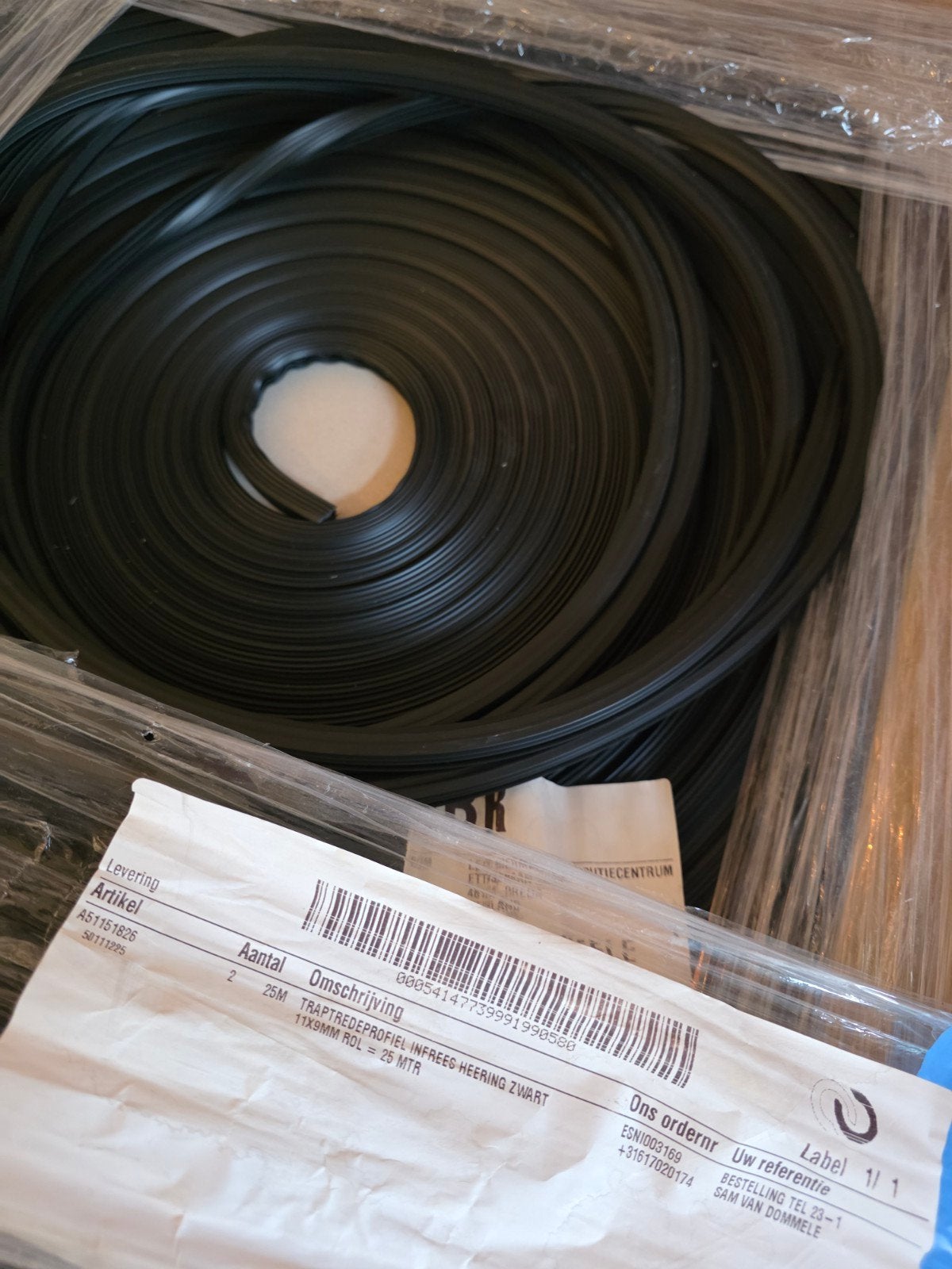 Heering antislip trapprofiel traptredeprofiel 5011 zwart – 2, Ophalen of Verzenden, Nieuw, 250 cm of meer, Overige typen