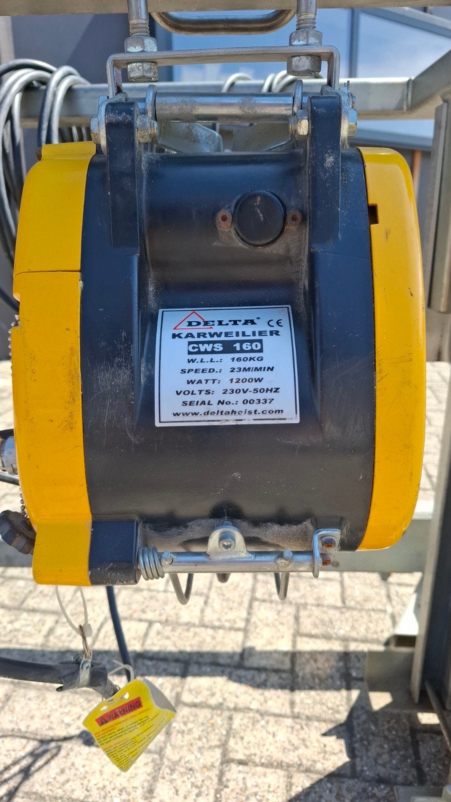 elektrische lier Delta Karweilier, Ophalen, Gebruikt, Elektrisch