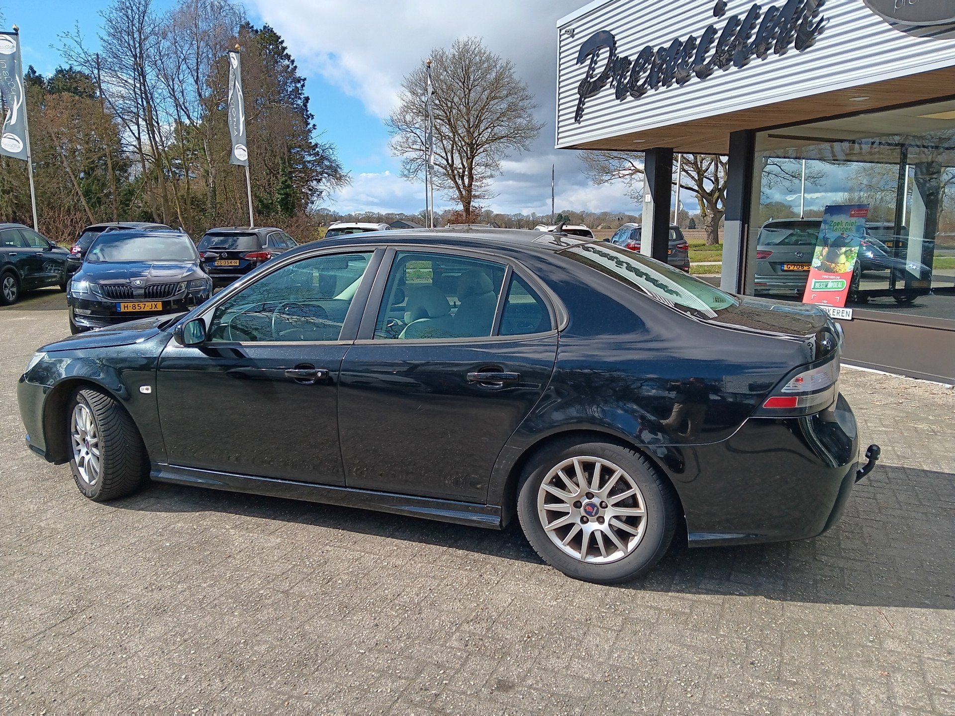 Saab 9-3 Sport Sedan 1.8t Intro Edition|AUtomaat|LPG-g3, Auto's, Gebruikt, Beige, 4 cilinders, 150 pk