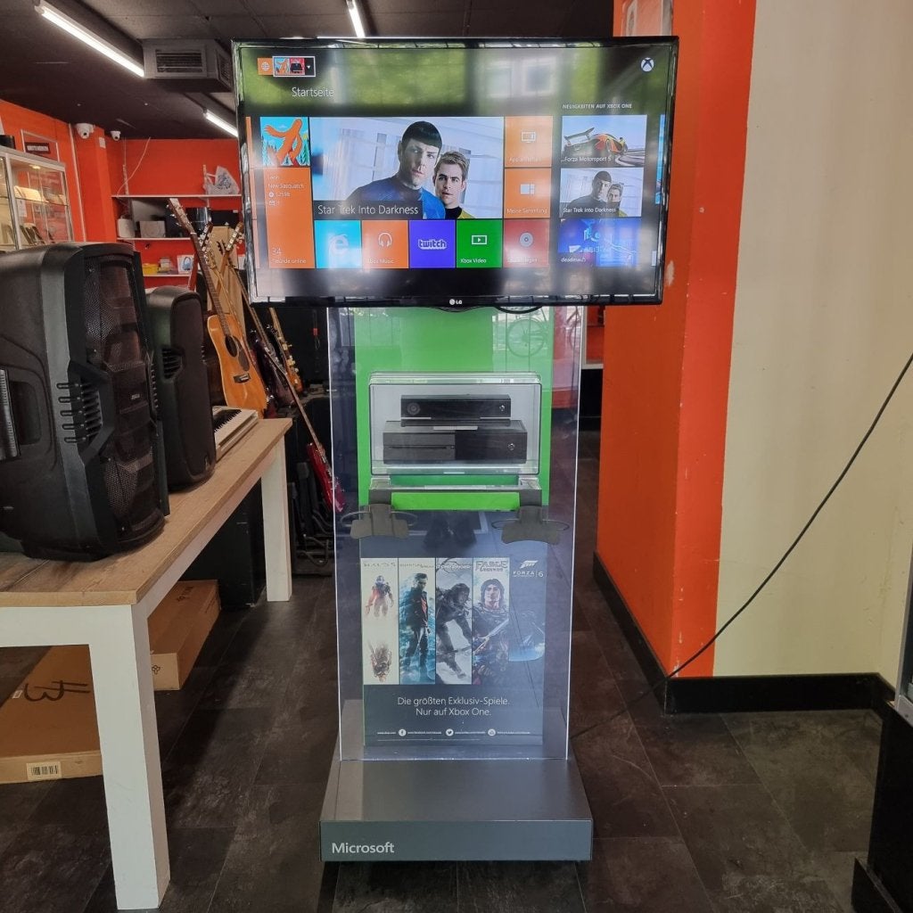 Xbox One Interactive Store Kiosk, Microsoft, Zo goed als nieuw, Support@microsoft.com, Microsoft Corporation
One Microsoft Way
Redmond, WA 98052-6399
USA