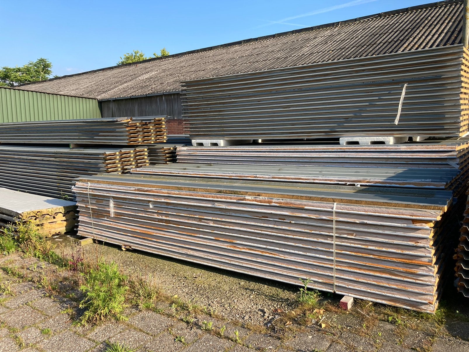 Dakpanelen ecopanelen 5,10 en8,75 lang geïsoleerd Dakplaten, Ophalen, Gebruikt