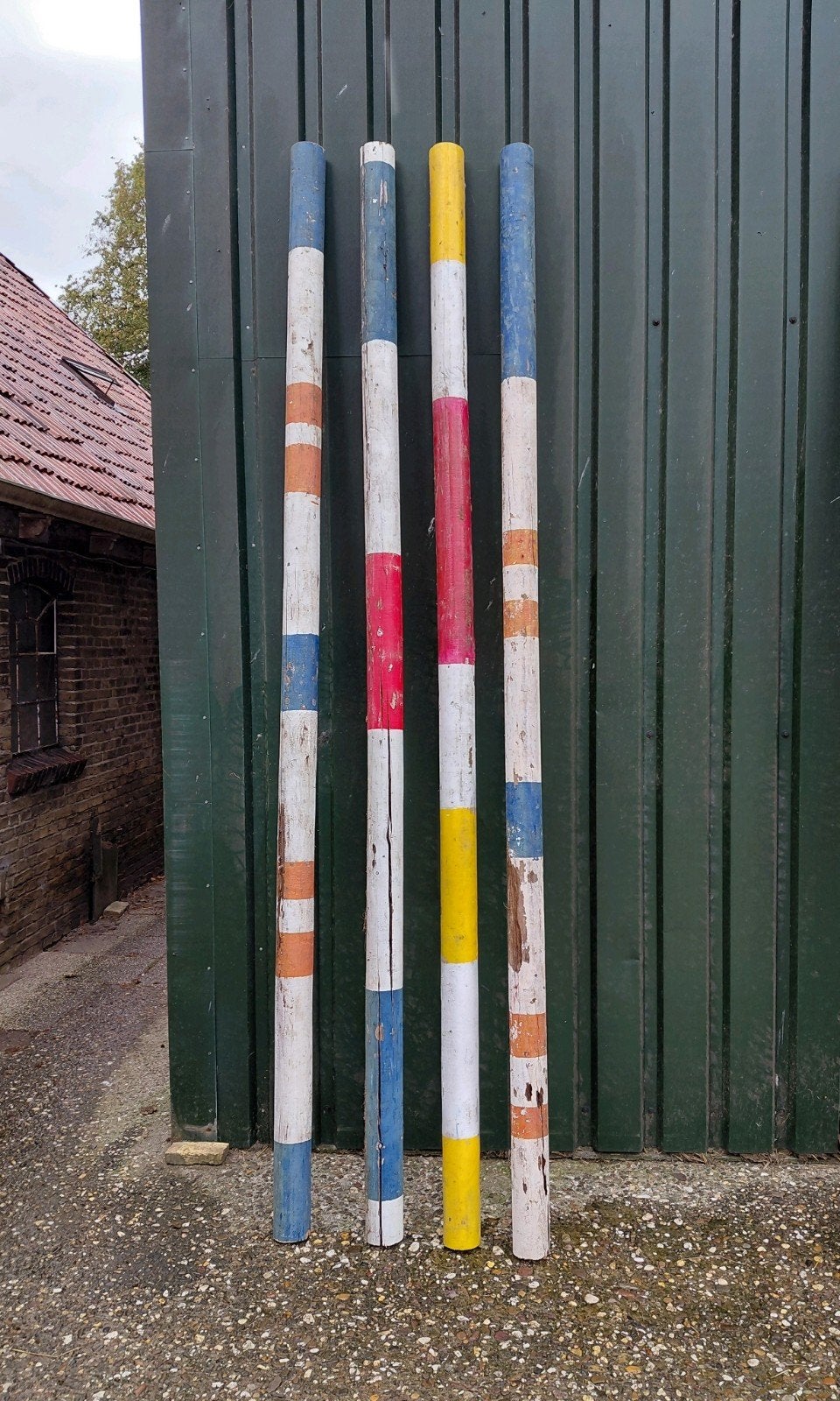 4 hindernis balken, Ophalen, Springen