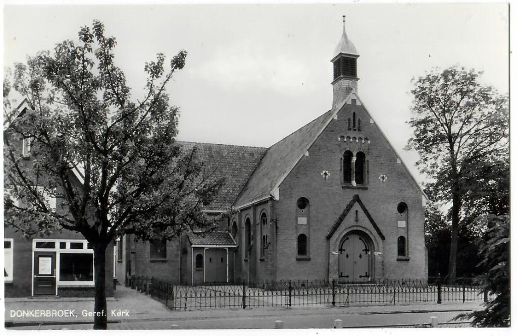 Donkerbroek - Geref. Kerk, Verzenden, 1940 tot 1960, Ongelopen, Friesland