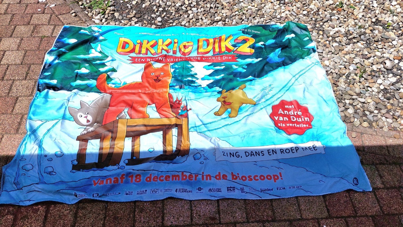 Dikkie Dik  2, officiele filmposter 200 x 145 cm, Verzenden, Poster