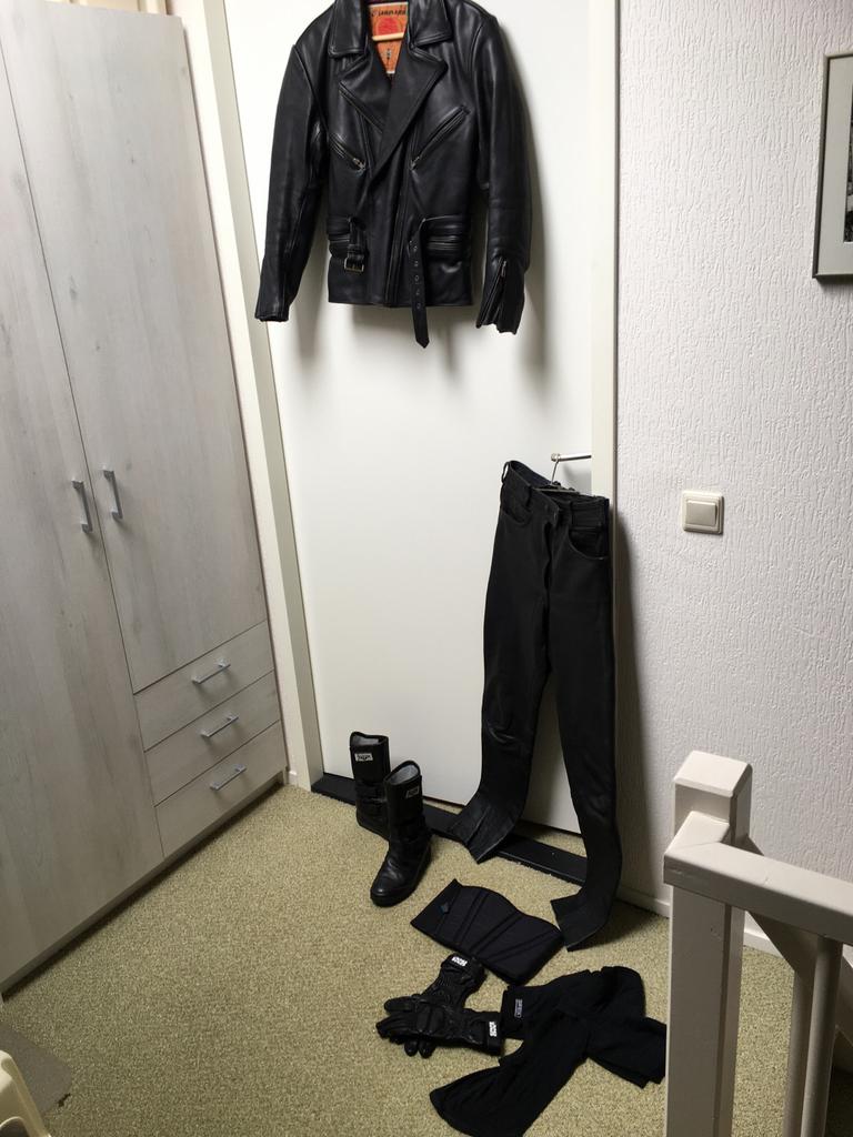 Motorpak met uitrusting: jas, broek, laarzen, handschoenen, Ophalen of Verzenden, Tweedehands, Dames, Overall