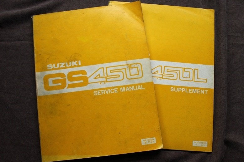 Suzuki GS450 1979 / 1980 motorcycle service manual GS 450, Ophalen of Verzenden, Suzuki