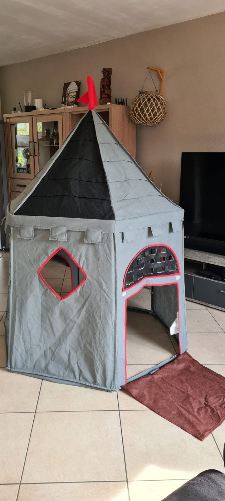 Leuke speeltent in kasteelstijl voor kinderen, Ophalen, Gebruikt