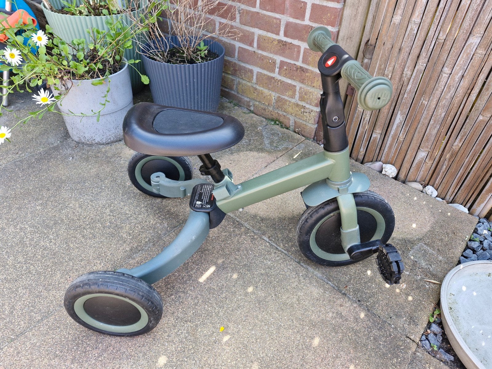 Topmark kinderfiets 4 in 1 kaya groen, Ophalen, Zo goed als nieuw