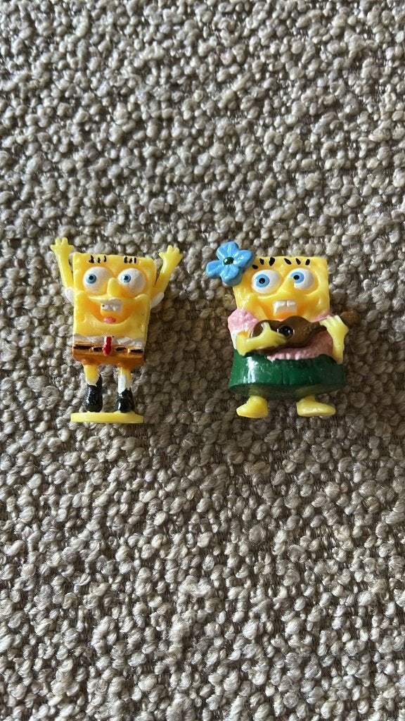 Twee figuurtjes Spongebob, Verzamelen, Ophalen of Verzenden, Nieuw