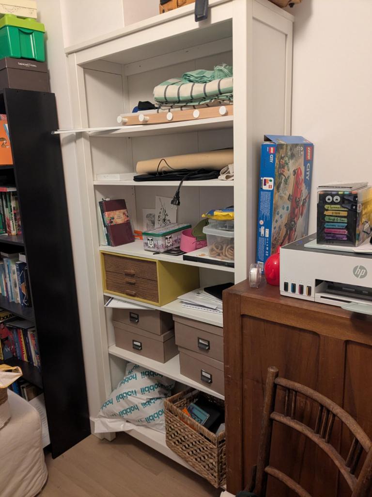 Ikea Hemnes witte boekenkast, Ophalen, Zo goed als nieuw, 25 tot 50 cm, 50 tot 100 cm