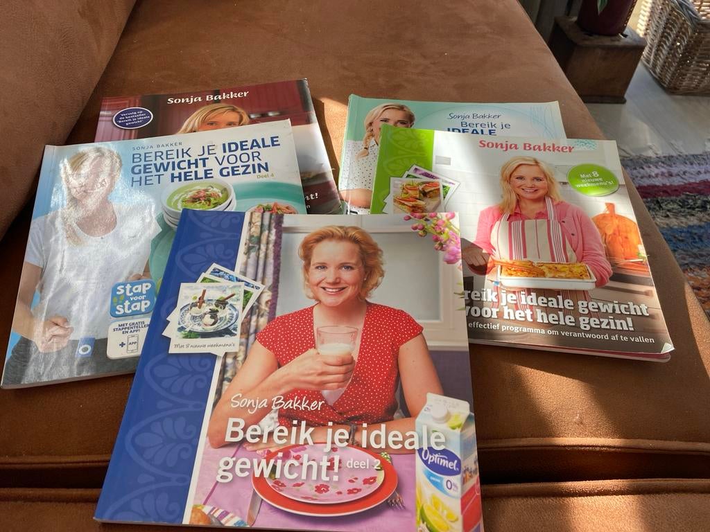 5 Sonja Bakker boeken - Bereik je ideale gewicht!, Boeken, Ophalen of Verzenden, Gelezen, Dieet en Voeding