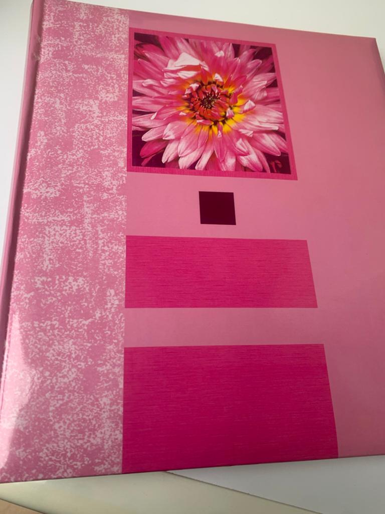 Roze Scrapbook Album met Bloemmotief, Ophalen of Verzenden, Zo goed als nieuw, Album of Boek, Overige merken