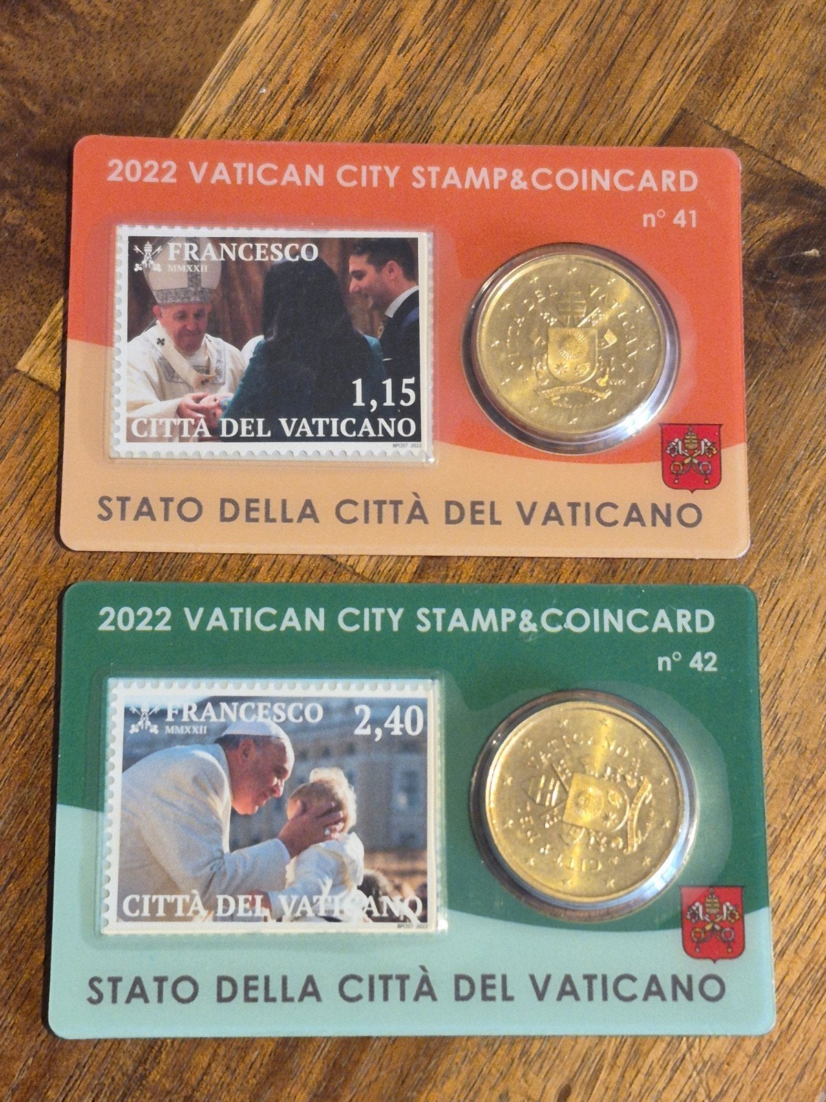2022 Vaticaanstad Stempel & Munt Kaarten - Paus Franciscus, Ophalen of Verzenden, Overige typen