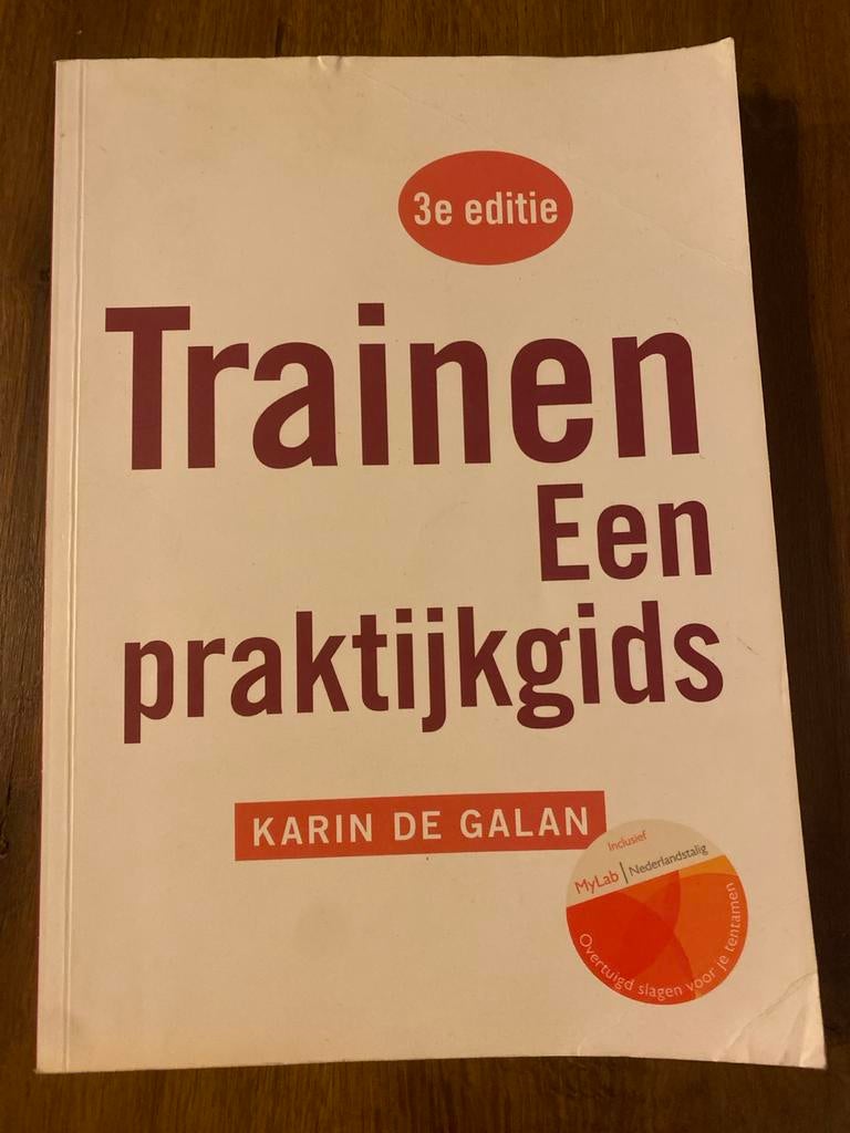 Trainen: Een praktijkgids - Karin de Galan (3e editie), Boeken, Ophalen of Verzenden, Gelezen
