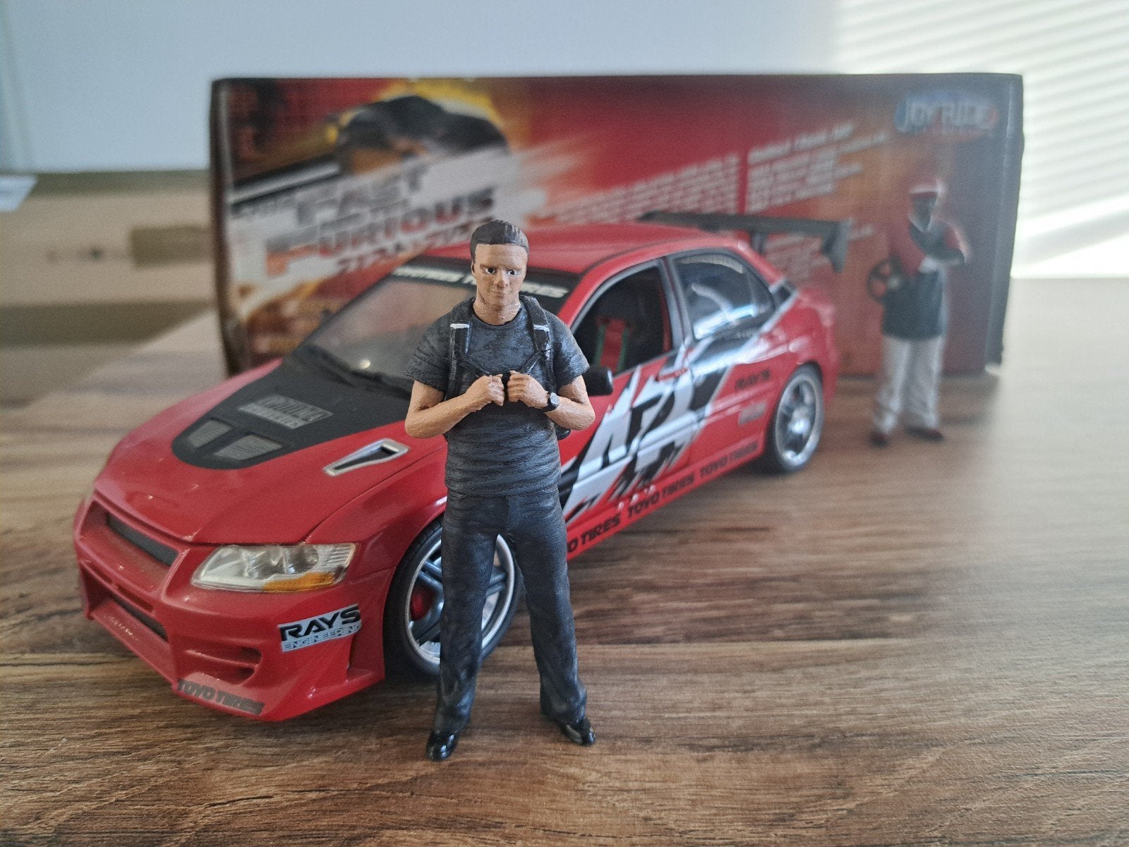 fast & furious lancer evo 1/18 joyride, Hobby en Vrije tijd, Modelauto's | 1:18, Ophalen of Verzenden, Zo goed als nieuw, Auto