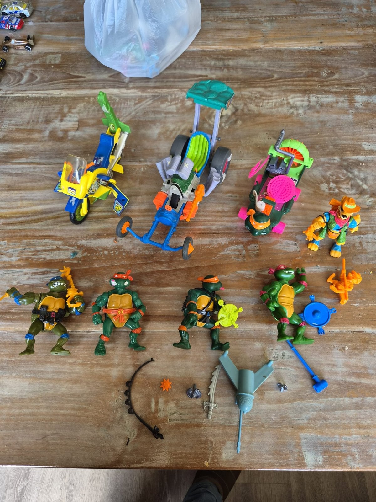 Vintage Teenage Mutant Ninja Turtles Speelgoedset, Ophalen, Gebruikt, Jongen of Meisje