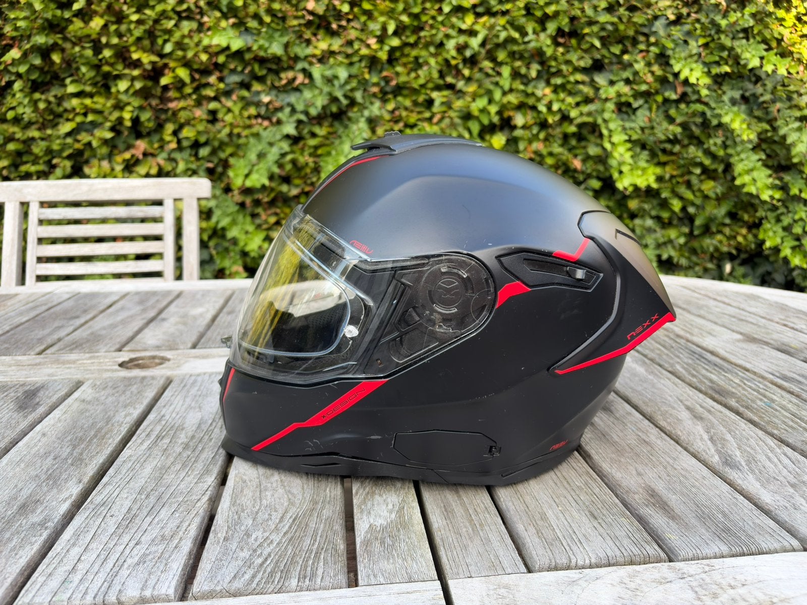 NEXX sx100R zwart/roob helm, Ophalen of Verzenden, Gebruikt, Medium