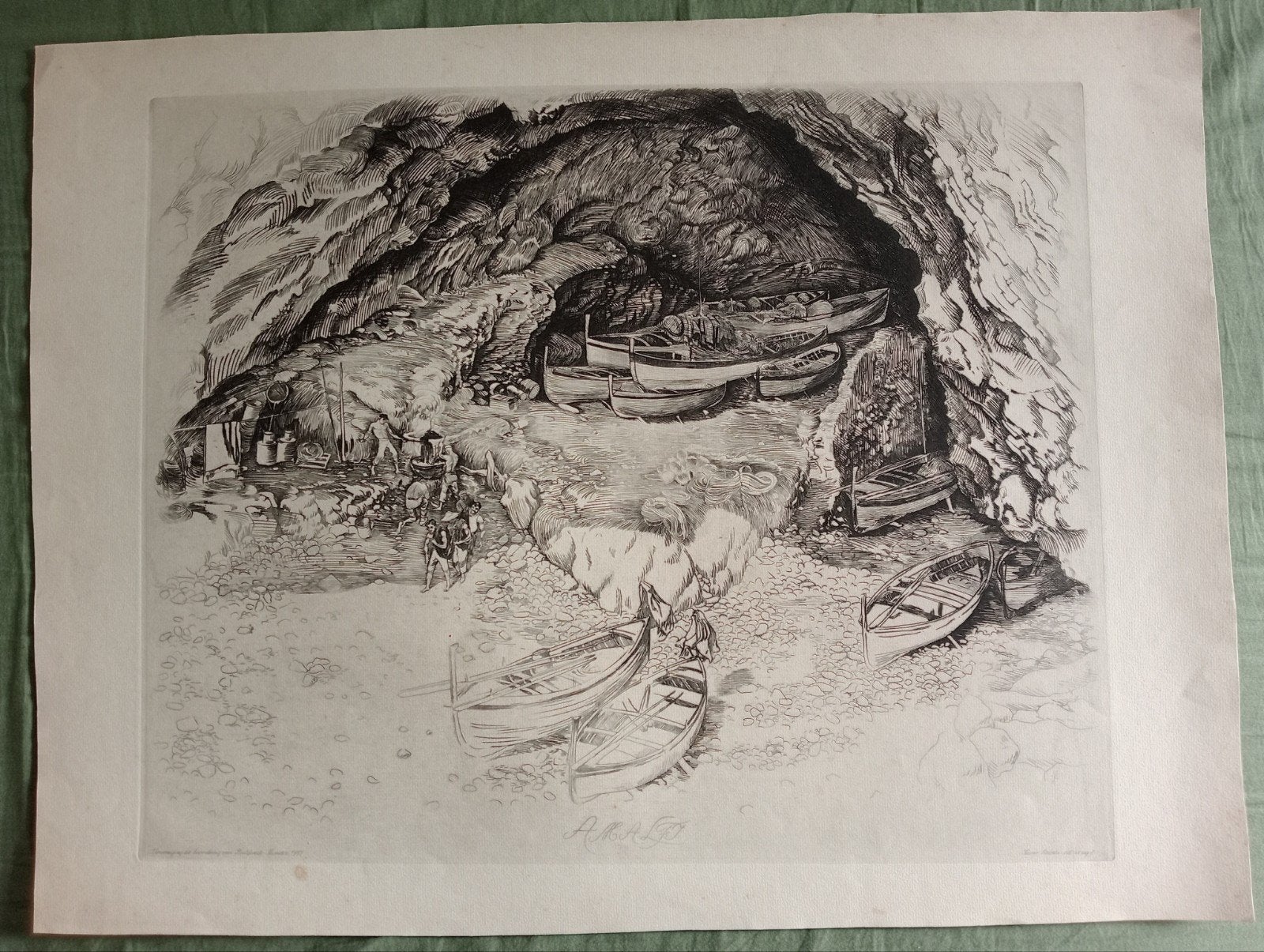 Kuno Brinks Grot bij Amalfi, Ophalen of Verzenden