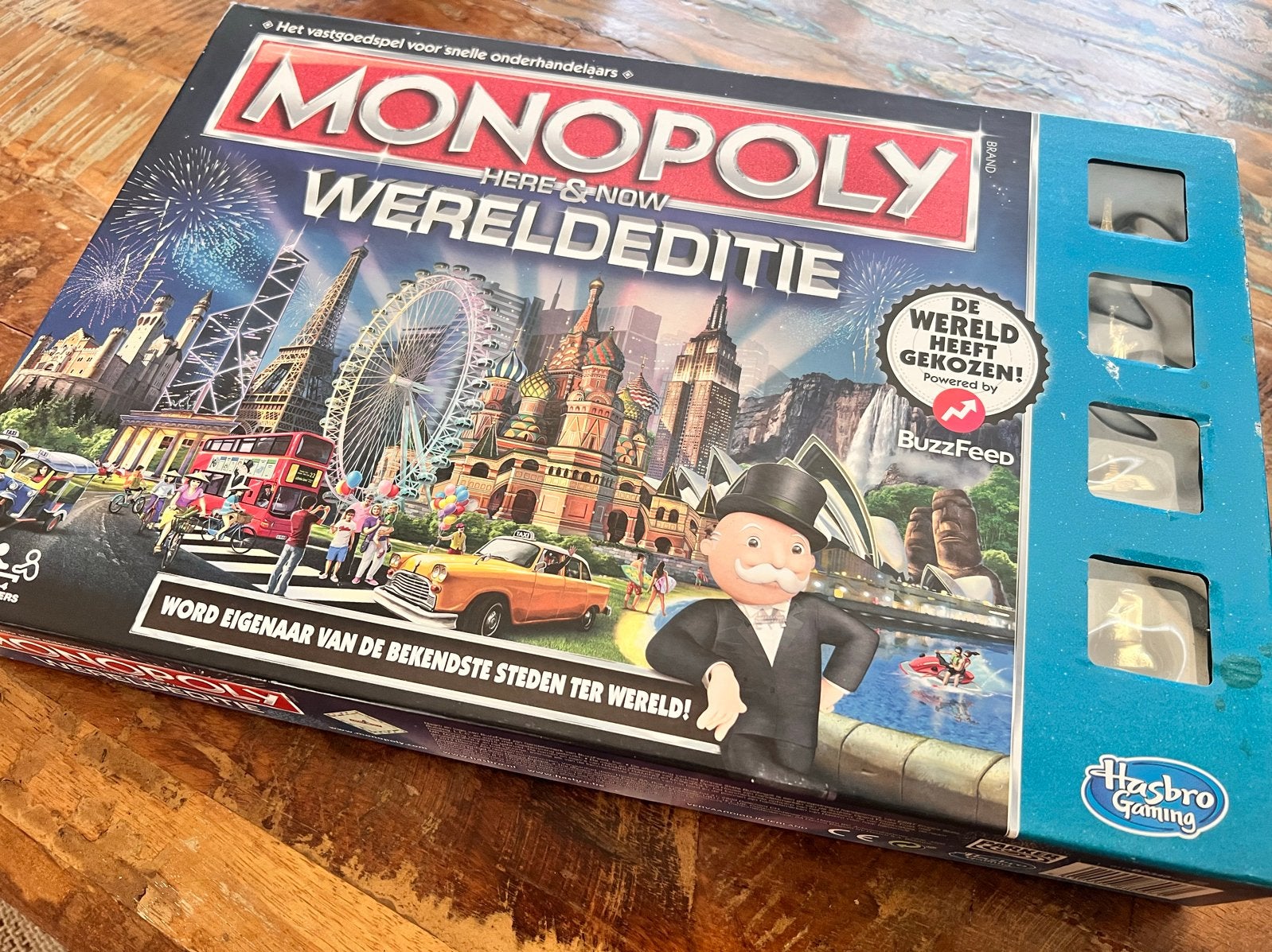Monopoly Wereldeditie - Here & Now, Drie of vier spelers, Ophalen of Verzenden, Zo goed als nieuw